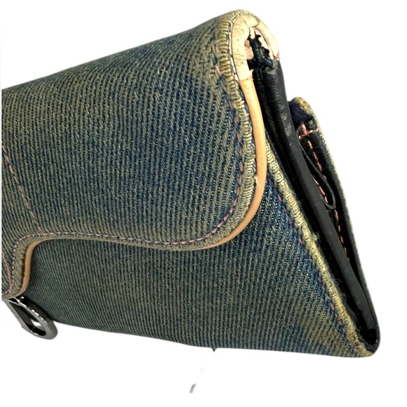 Dior Vintage Denim Wallet - Picture 3 of 15